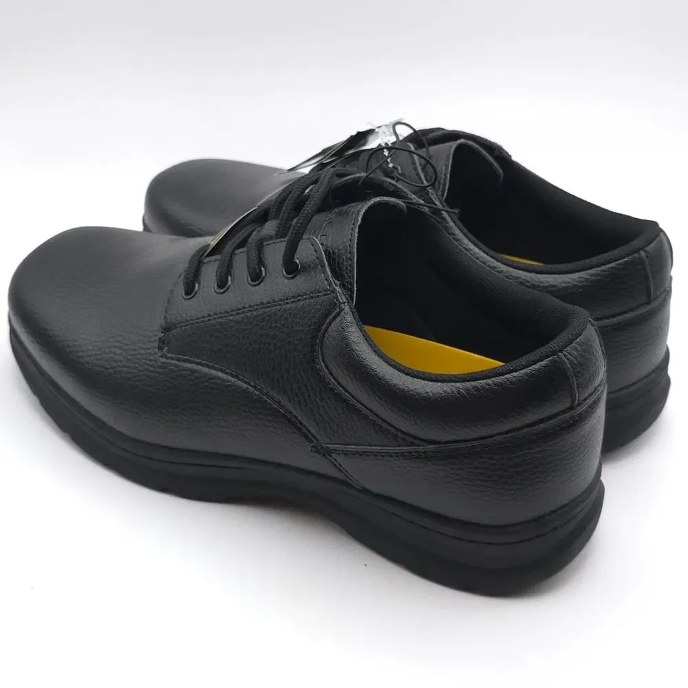 PERRY ELLIS PORTFOLIO New Men's Work Shoes Black 10 Wide Ultra Foam‎ Slip Guard
